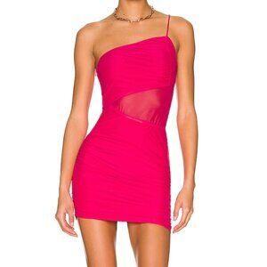 Superdown Jerica Mesh Mini Dress Pink Size XXS